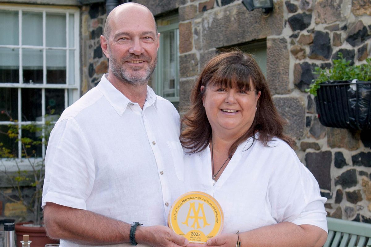 Amanda and Steve White, owners of Market Cross Guest House.