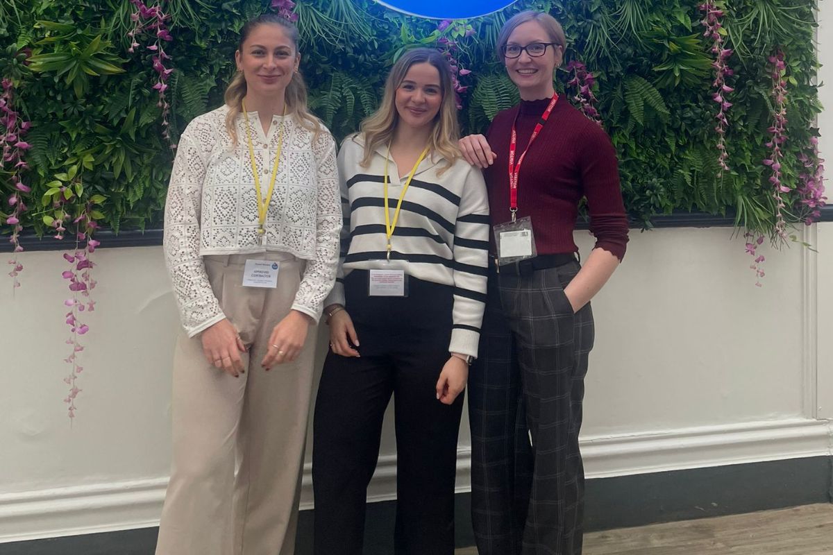 Melissa photographed with collegues Rachel Jackson and Helen McComb