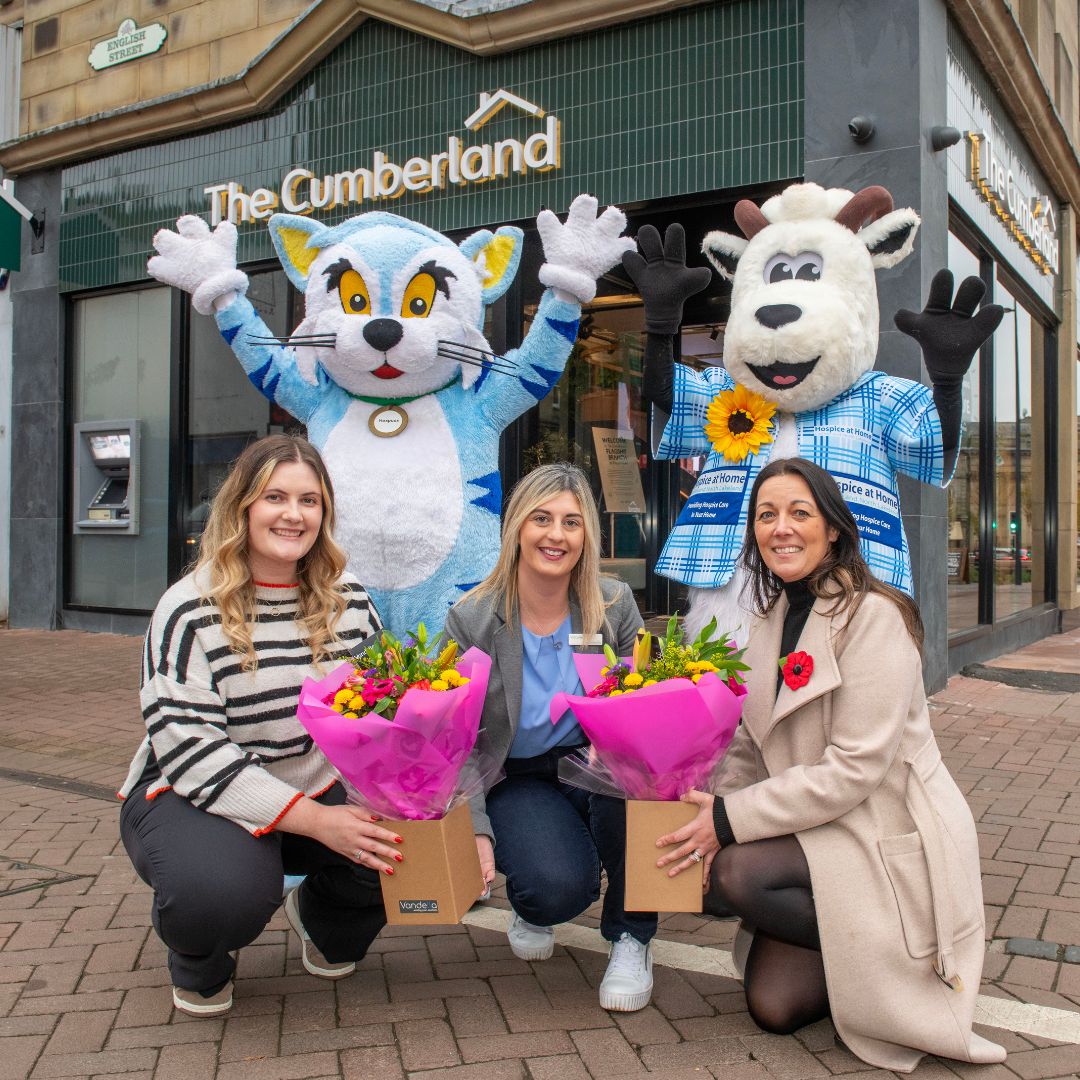 This year, The Cumberland donated more than £44,000 to Hospice at Home West Cumbria, Hospice at Home Carlisle & North Lakes and Eden Valley Hospice
