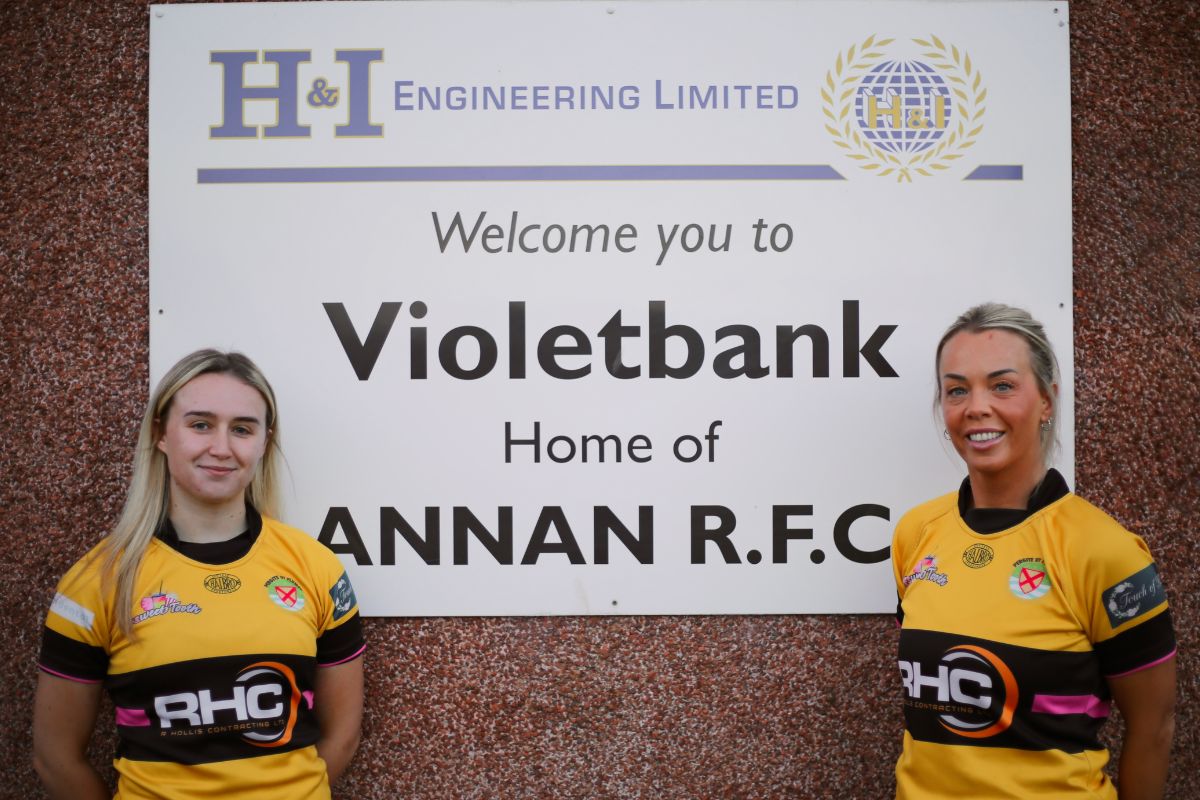 Lexie and Ashley at Violetbank, Annan