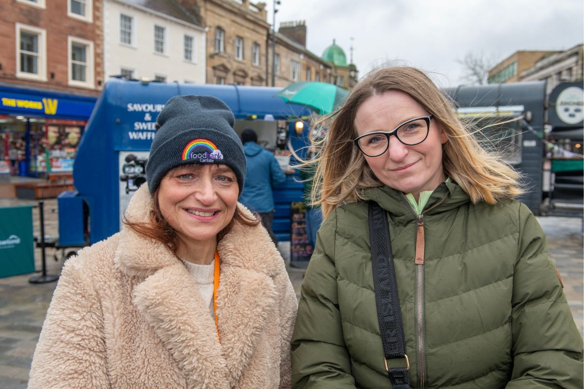 Carlisle Foodbank colleagues attending the World Kindness Day event