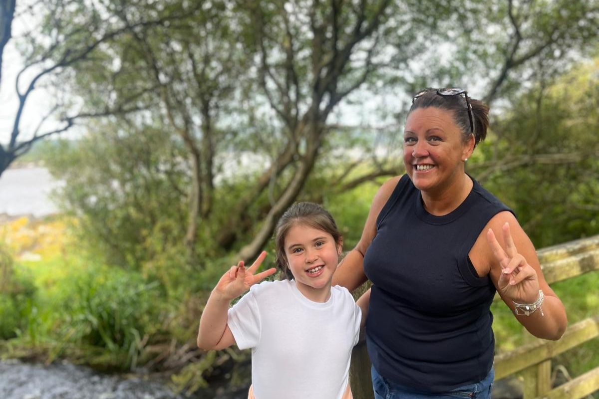 Mel Harkness and her daughter, Emeli