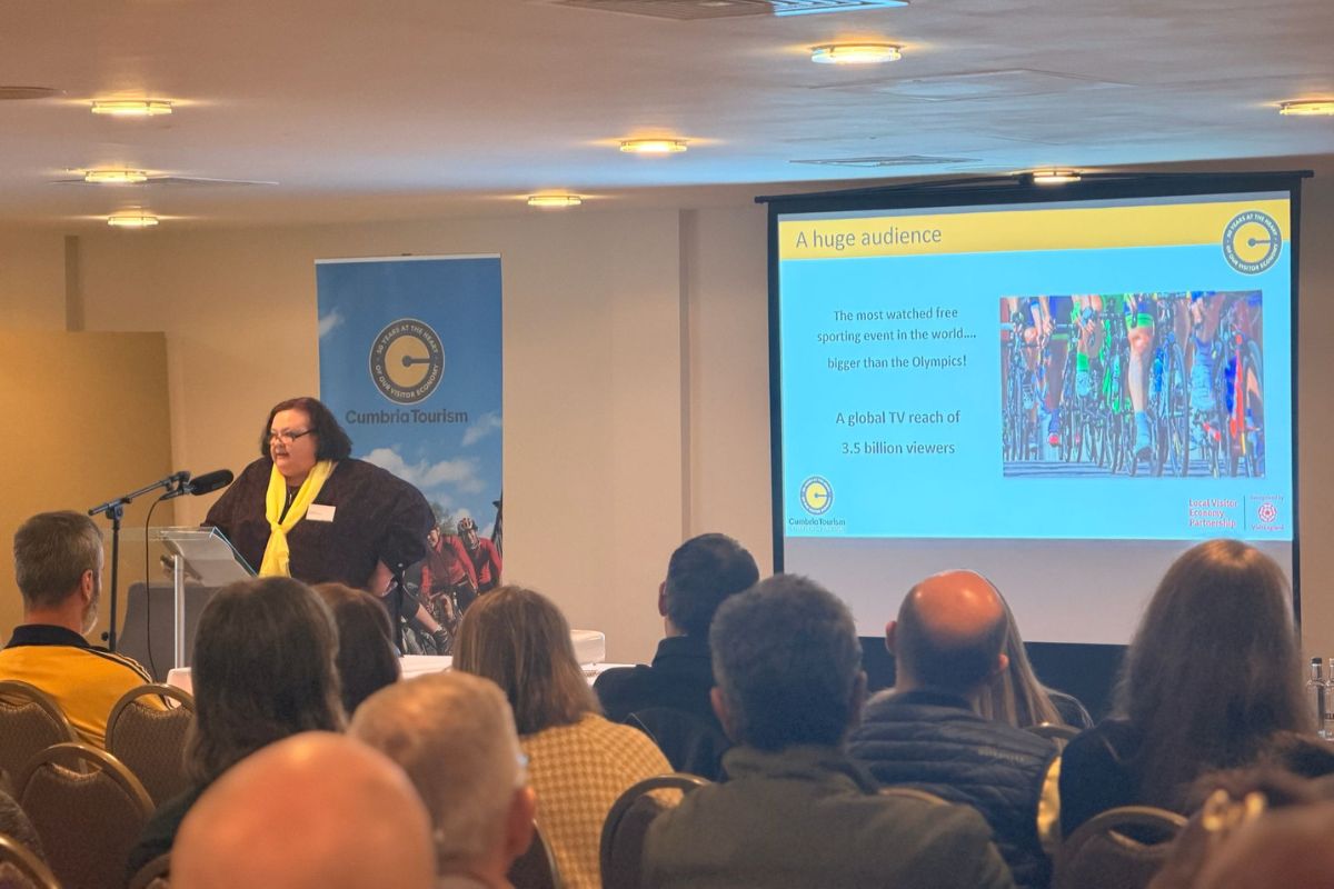 A presentation at the Cumbria Tourism Members Meeting.