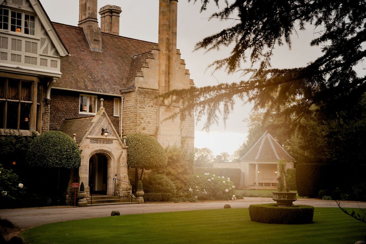 View of Hambleton Hall and restaurant from the gardens