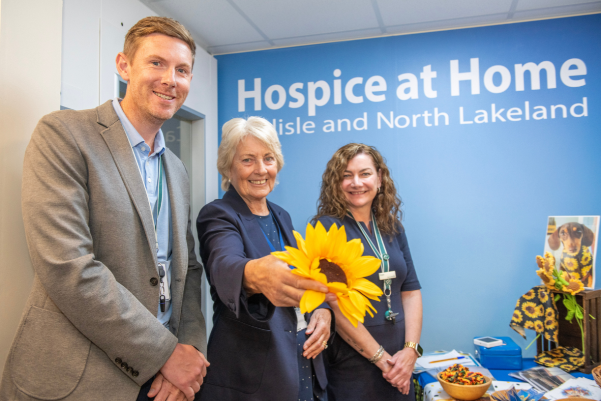 Cumberland colleagues visiting Hospice at Home Carlisle and North Lakeland.