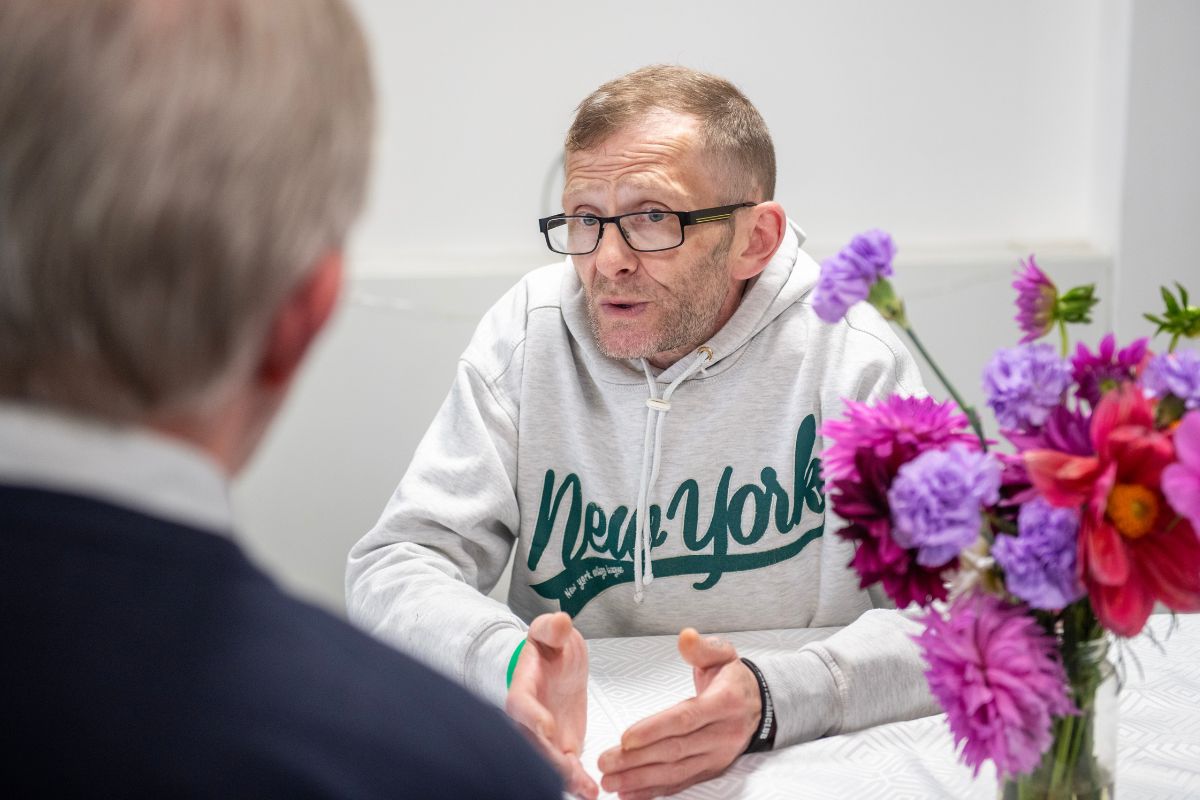 Ian Duncan, full-time support worker at Calderwood House