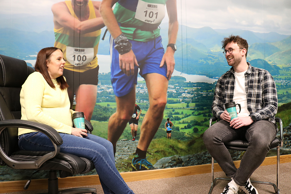 Mental Health & Wellbeing Champions, Becky Towns and Aaron Battistini