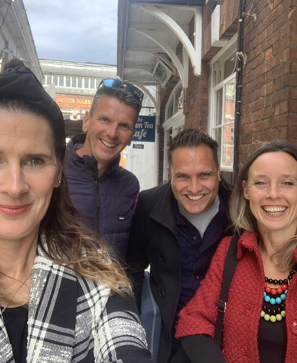 From the left: Susannah & Steve Baker along with Richard & Tracey Elliot, owners of Pickwell Manor and Ravendere Retreats