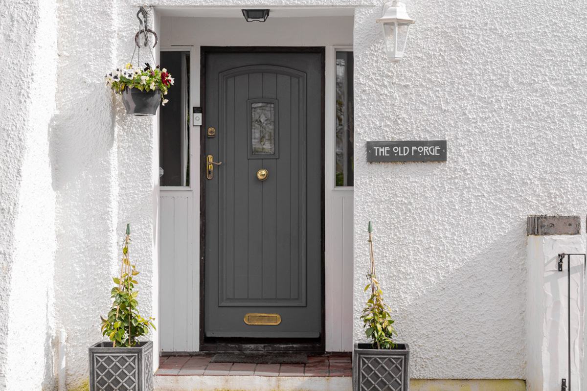 Front door of a country home