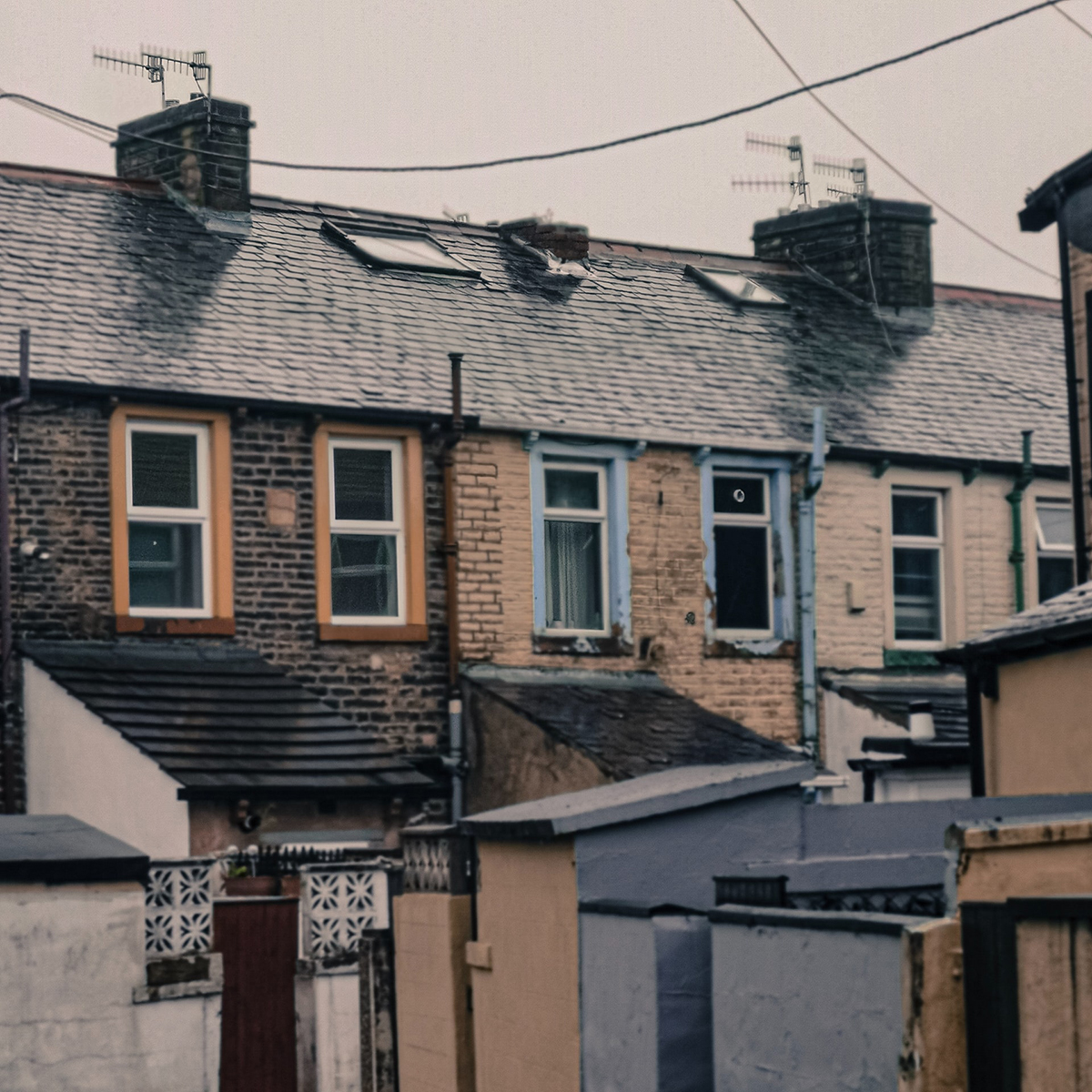 Rows of terrace houses