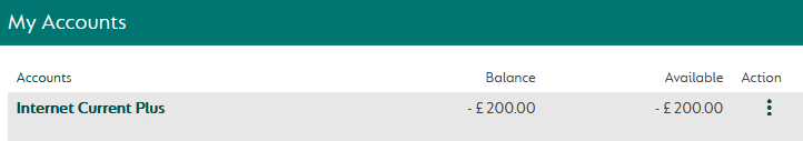 Internet Banking Debit Balance after 30 June