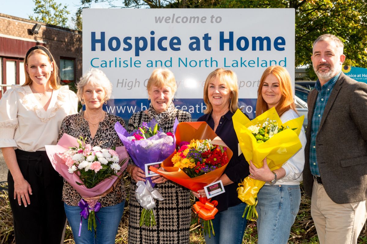 Volunteers given floral thank you as The Cumberland donates more than £