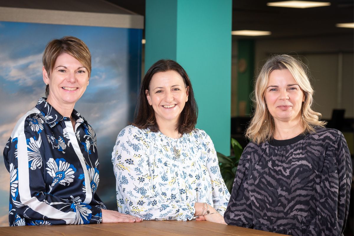 Claire Deekes, Susanne Parry and Jill Johnston