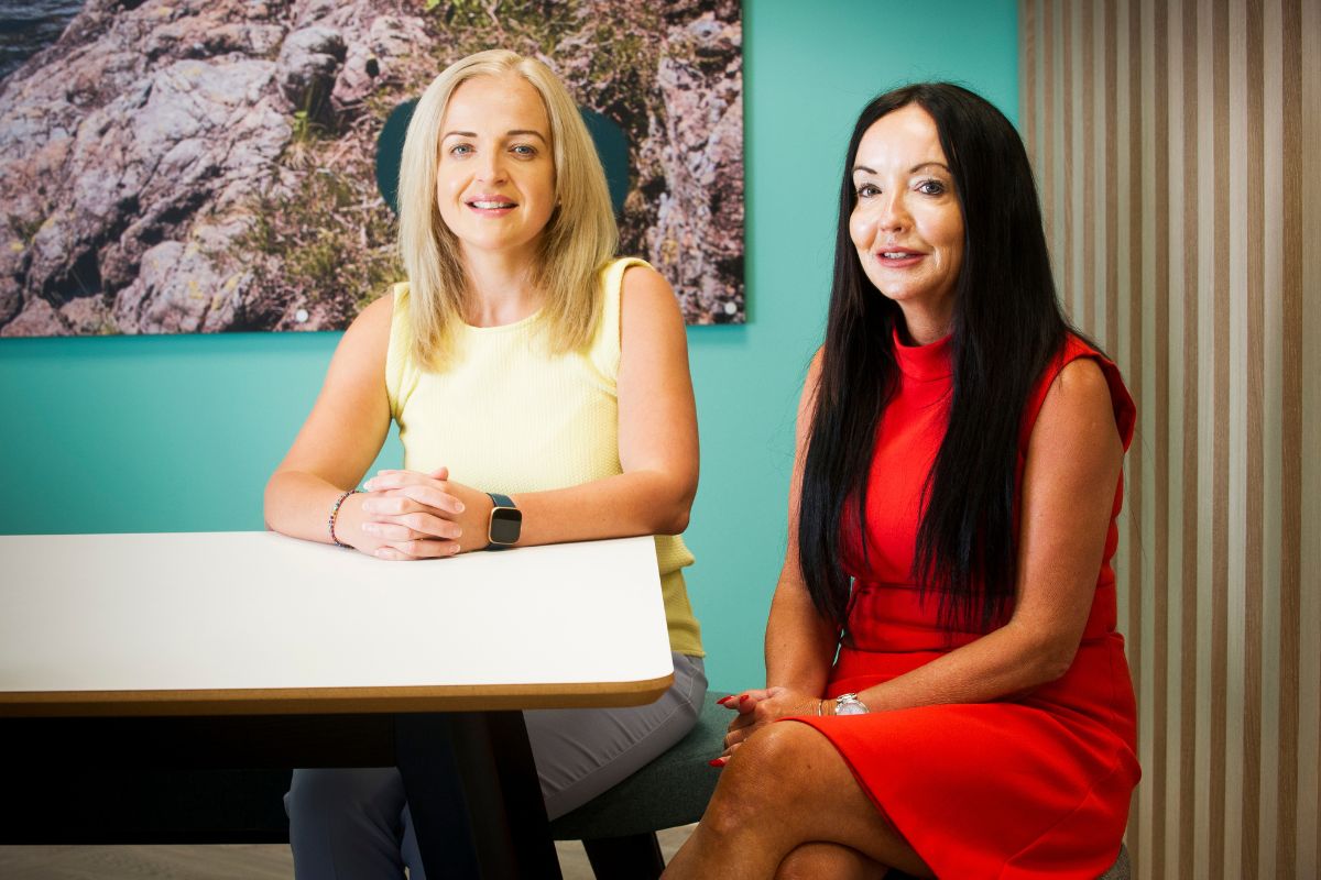 Lyndsay Maxwell, people business partner, and Claire Crossan, customer experience manager.