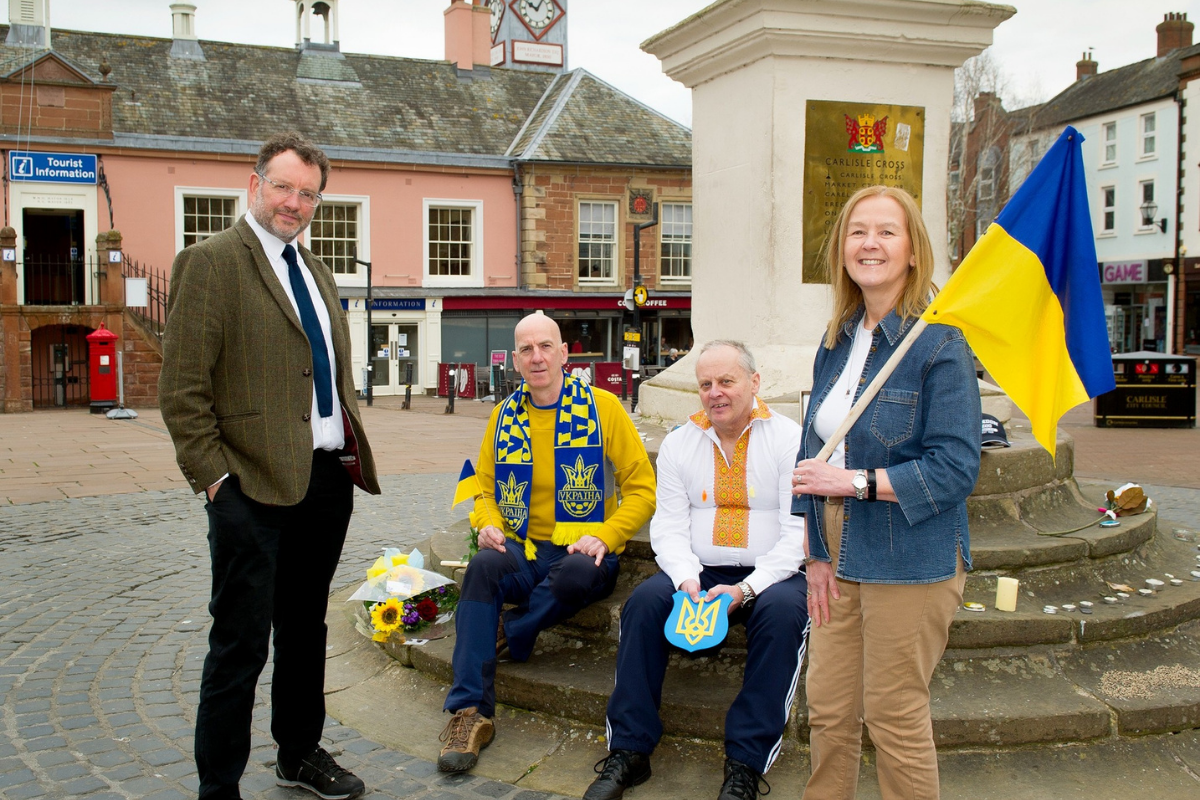 Andy Beeforth (left), Chief Executive at Cumbria Community Foundation